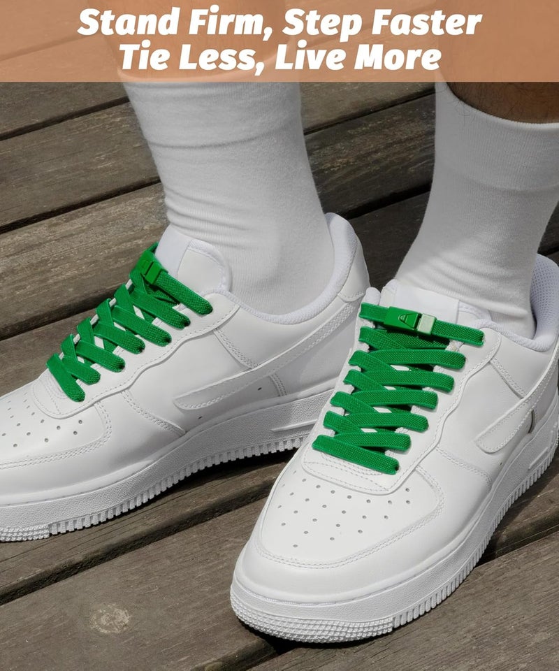 Stepace 2 Pairs Elastic Shoe Laces for Sneakers No Tie Shoelaces for Adults and Kids 5/16" Wide One Size Fit All - Image 3